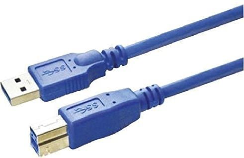 MediaRange - USB-kabel - USB Type B (hunn) til USB-type A (hann) - USB 3.0 - 5 m - blå