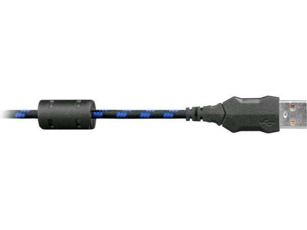 C-TECH MYSCT3221, Høyre hendt, Optisk, USB Type-A, 2400 DPI, Svart, Blå