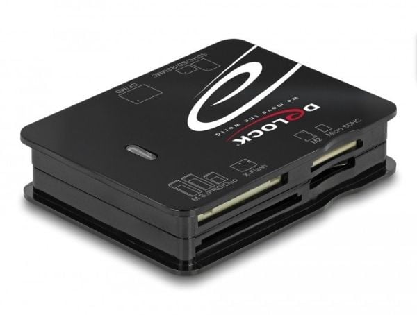 Delock - Kortleser (MMC, SD, xD, microSD, MS Micro, CFast Card) - USB 2.0