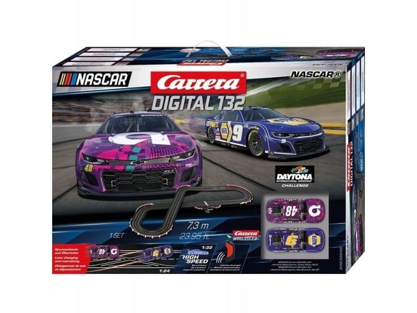 Carrera 20030042, Racingkjøretøy og banesett, NASCAR, 8 år, Flerfarget