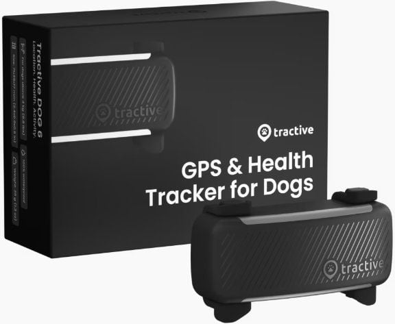 Tractive DOG 6 - Black - Abonnement i app