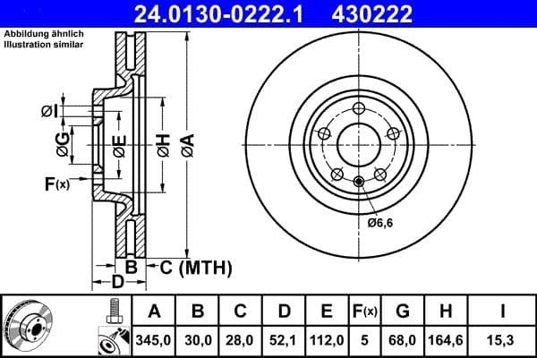 430222 bremseskiver