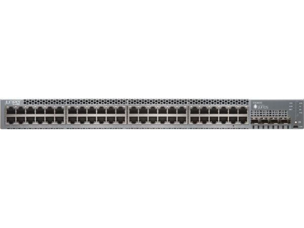 Juniper Networks EX Series EX3400-48P - Switch - L3 - Styrt - 48 x 10/100/1000 (PoE+) + 4 x Gigabit SFP / 10 Gigabit SFP+ + 2 x 40 Gigabit QSFP+ - ...