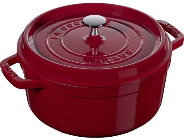 STAUB La Cocotte støpejernsgryte rund 3,85 l bordeaux