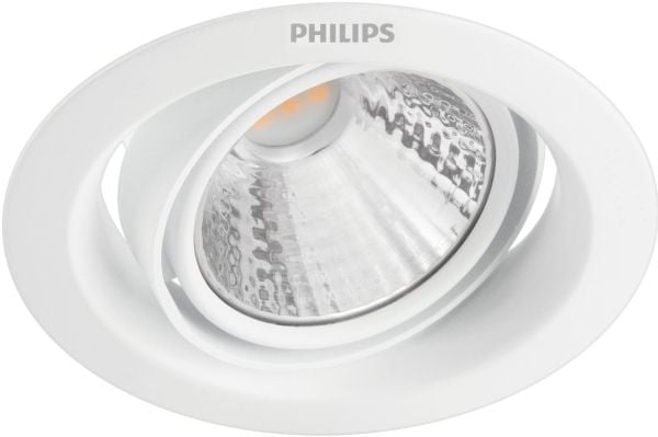 Philips Funksjonell Innfelt Pomeron-lampe, Innsunket spotlight, Ikke-utskiftbare pærer, 1 ampuller, LED, 2700 K, Hvit