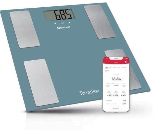 Terraillon Smart Connect App Bluetooth 160 kg sininen