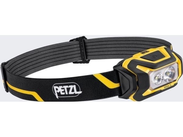 Petzl Latarka Czołowa Petzl ARIA 2 BLACKYELLOW Petzl ARIA 2 MUSTAKELTAINEN