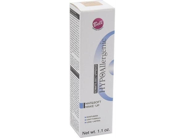 Bell HYPOAllergenic MAT &amp; SOFT Mattifying Fluid - 02 NATURAL 30g / 1.1 oz.