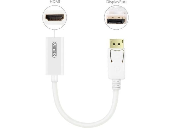 Unitek Y-6332 - Video adapter - DisplayPort hann til HDMI hunn - 4K-støtte
