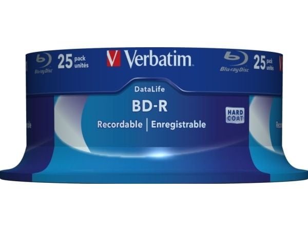 Verbatim Datalife 6x, 25 GB, BD-R, Akseli, 25 kpl