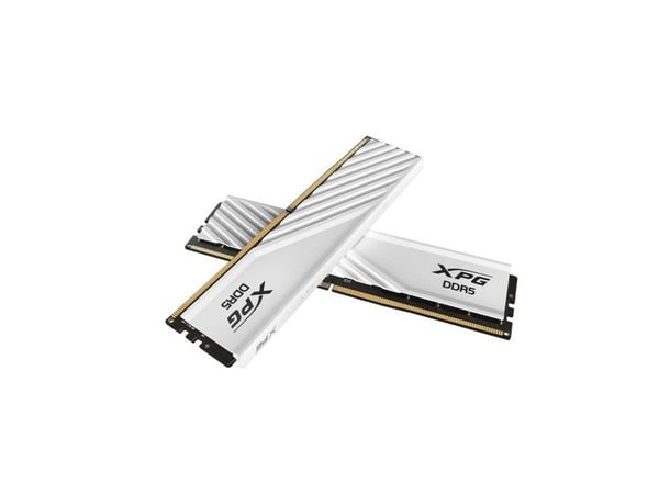 XPG LANCER BLADE - DDR5 - sett - 16 GB: 2 x 8 GB - DIMM 288-pin lav profil - 6000 MT/s / PC5-24000 - CL36 - 1.35 V - ikke-bufret - on-die ECC - hvit