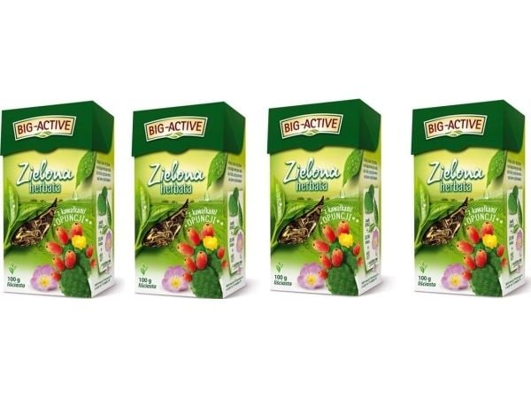 Big Active grønn urtete med kaktusfiken BIG-ACTIVE 100 g 56867922