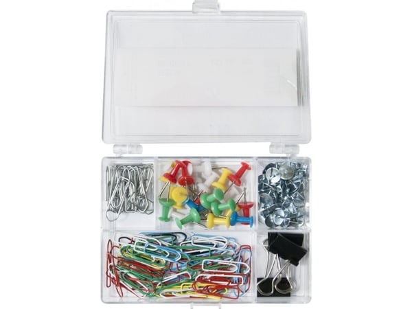 Kontorplastboks (pinnesøm/klips/spenner) MIKS153 153 stk 18301139-99