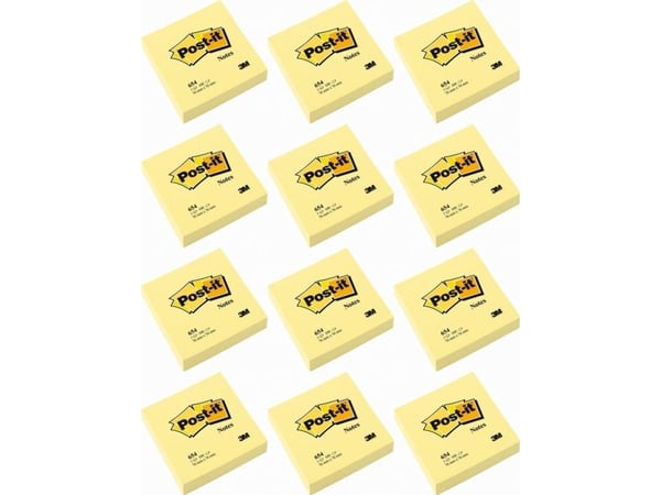 Post-it POST-IT SELVklebende BLOKK, GUL, 100 ARK, 76X76 MM XX-0048-05550