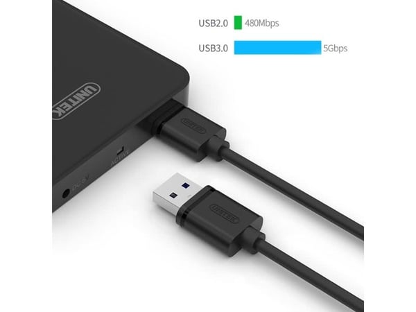 Unitek Y-C461GBK - USB-kabel - USB (hann) til Micro-USB type B (hann) - USB 3.0 - 1 m - svart