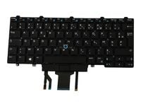 DELL W93F7, Tastatur, Fransk, Bakgrunnsbelyst tastatur, DELL, Latitude E5450, E7450