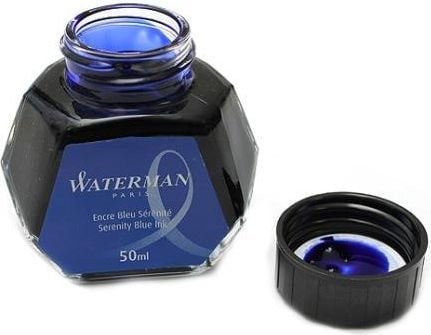 Waterman S0110810, Blå, Fontenepenn, Svart, Gjennomsiktig, 50 ml, 1 stykker
