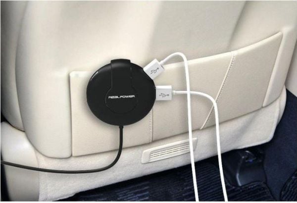 RealPower 195446 195446 USB-laturi Auto Lähtövirta max. 2400 mA 6 x USB