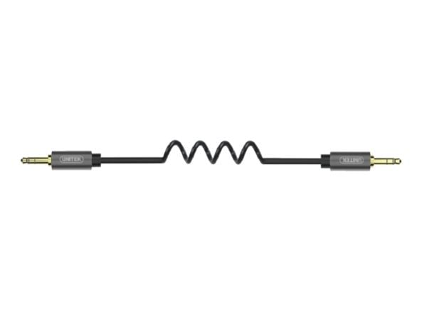 Unitek - Lydkabel - mini-phone stereo 3.5 mm hann til mini-phone stereo 3.5 mm hann - 1.5 m - rullet sammen