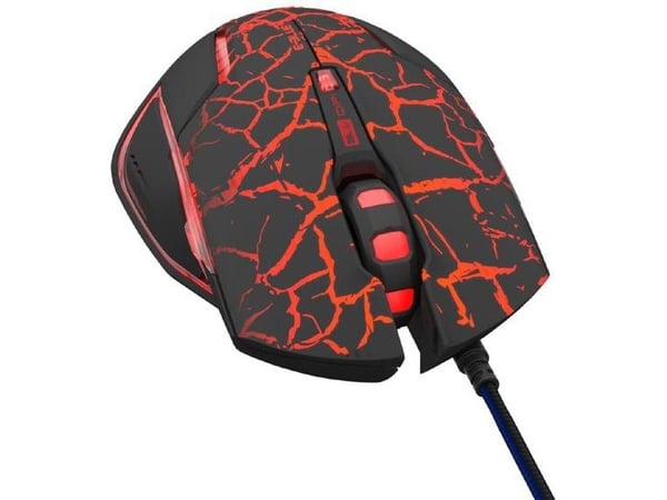 E-Blue E-musen E-Mazer Pro kablet mus, svart-rød, 2500 DPI, e-box
