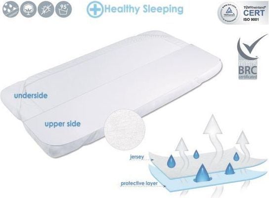 Matex hygieneunderlag dampgjennomtrengelig SAFE-JERSEY 60x120 (MT0183)