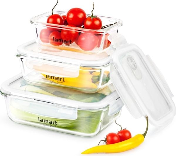 Lamart by Piere Lamart AIR LT6011 - Beholdersæt til madvarer - rektangulær - klar
