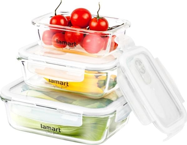 Lamart by Piere Lamart AIR LT6011 - Beholdersæt til madvarer - rektangulær - klar