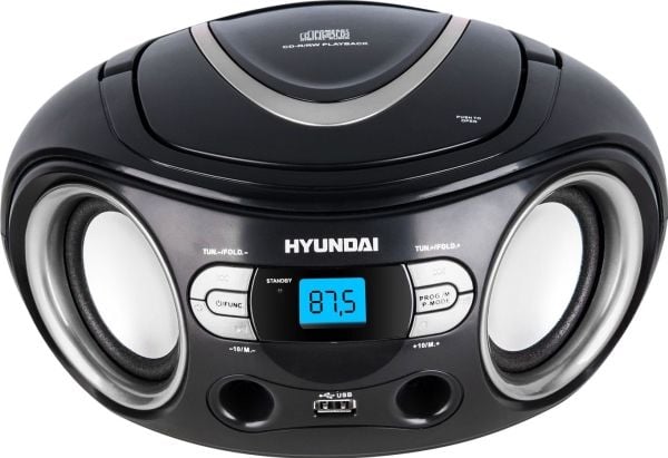 RM HYUNDAI TRC533AU3BS CD mp3 svart og hvit