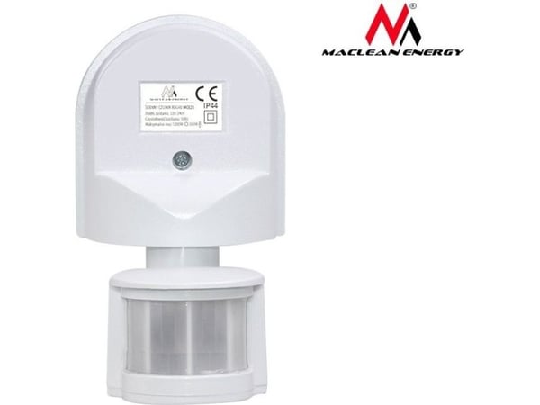 Maclean Wall-mounted twilight motion sensor 180 ° 1200W white (MCE25 W)