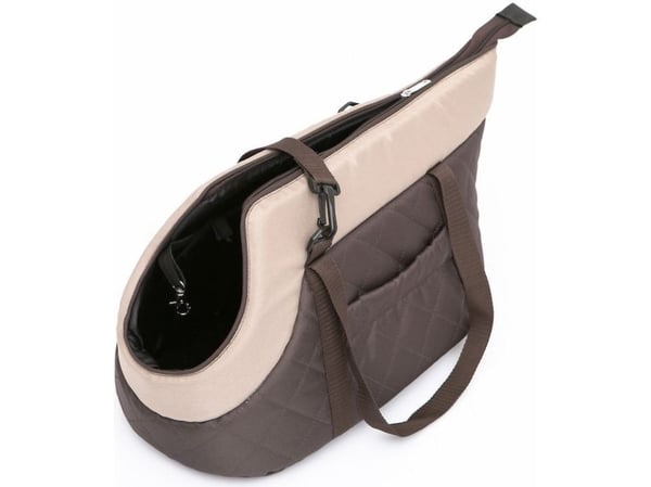 Hobbydog veske - brun med beige sjal (nappeskinn) R2