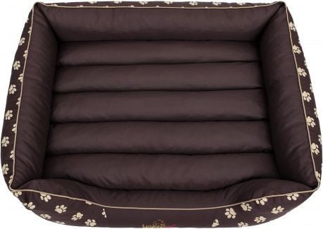 Hobbydog liggeunderlag Prestige - brun med poter XL