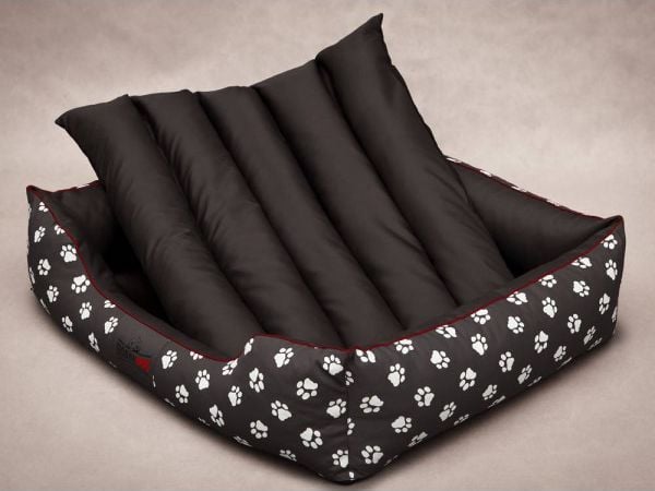 Hobbydog hundeseng Prestige - grå med poter L