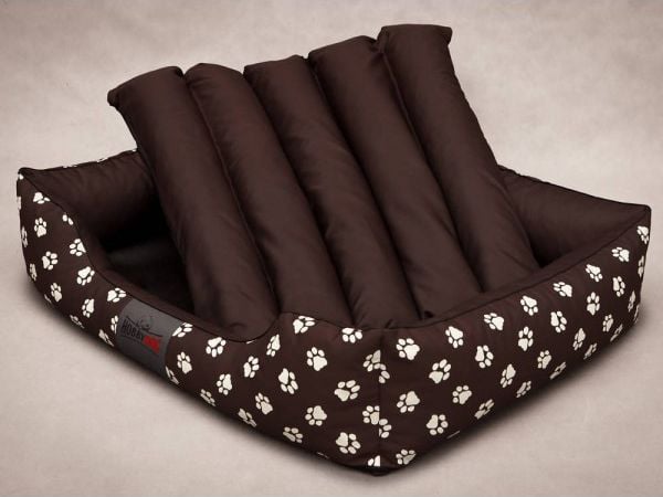 Hobbydog Liggeunderlag Prestige - brun med poter L