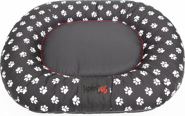Hobbydog hundeseng Ponton Prestige - grå med poter XL