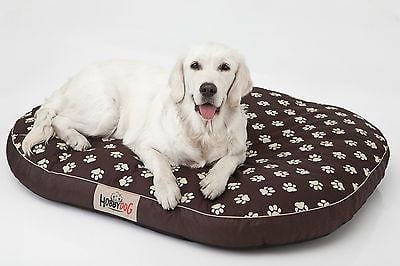 Hobbydog oval liggeunderlag mørkebrun XXL