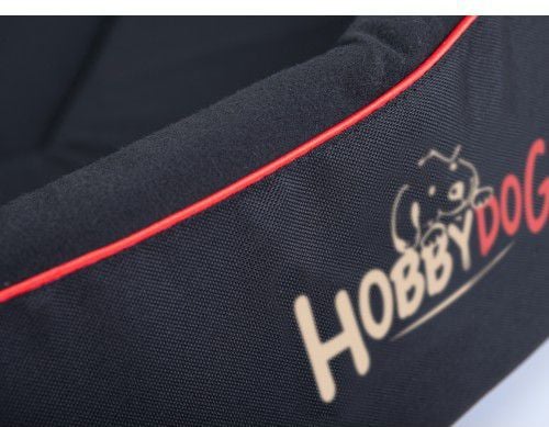 Hobbydog hundekurv i skum - Svart med poter R8