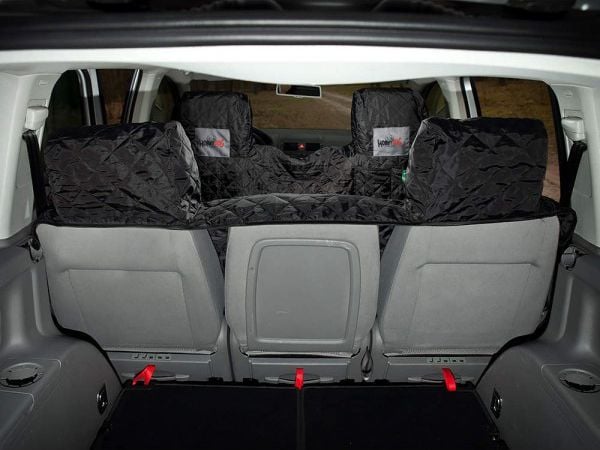 Hobbydog 220 biltransportveske med borrelås og sidelommer svart