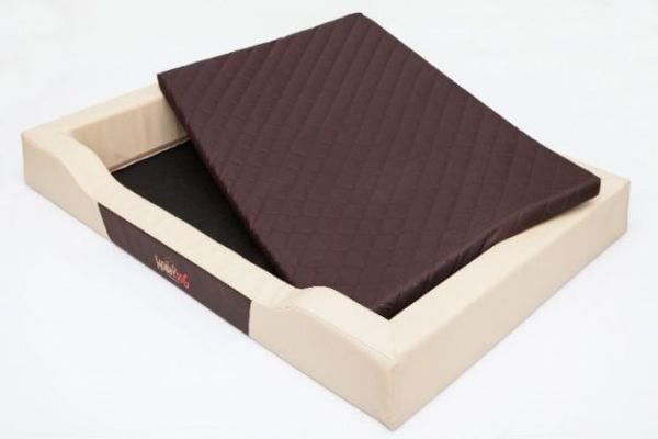 Hobbydog Deluxe liggeplass - beige/brun XXL