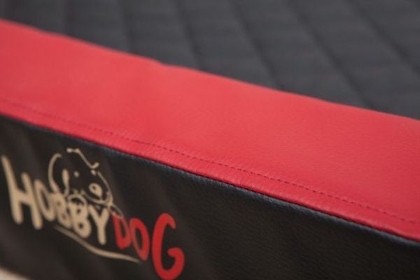 Hobbydog Deluxe hundekurv - rød/svart XXL