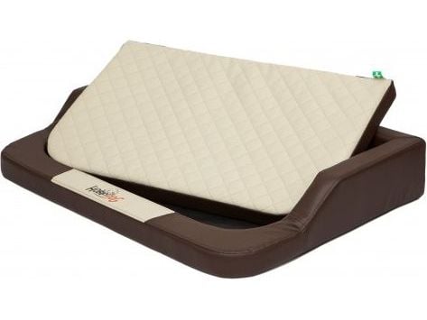 Hobbydog L (R1) Medico Lux hundekurv (skai) brun med beige madrass