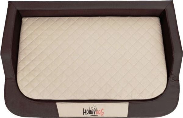 Hobbydog L (R1) Liggeunderlag Medico Standard (Kodura) brun m/ beige madrass