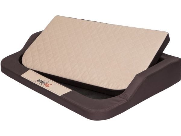 Hobbydog L (R1) Medico Standard Lair (Kodura) Ruskea, jossa on beige patja