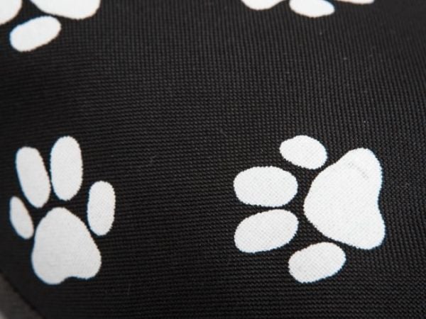 Hobbydog Eco prestiz hundemadrass R3 - svart med poter