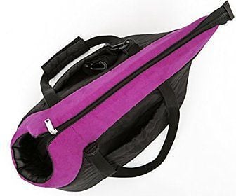 Hobbydog R1 Torba svart med rosa sjal (nubuck)