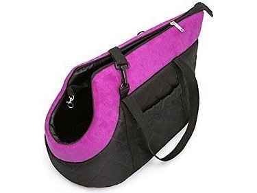 Hobbydog R1 Torba svart med rosa sjal (nubuck)