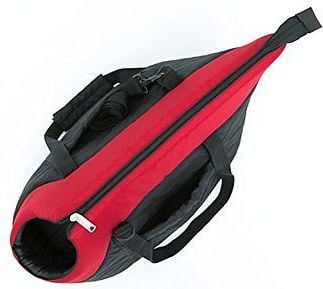 Hobbydog R1 veske svart med rødt skjerf (Nubuck)
