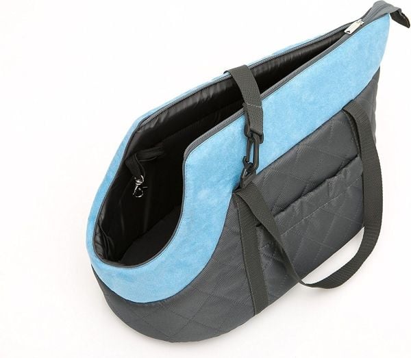 Hobbydog R3 veske svart med turkis skjerf (Nubuck)