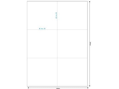 MediaRange MRINK144 - Matt hvit - 105 x 99 mm 300 etikett(er) (50 ark x 6) flerbruks merkelapper