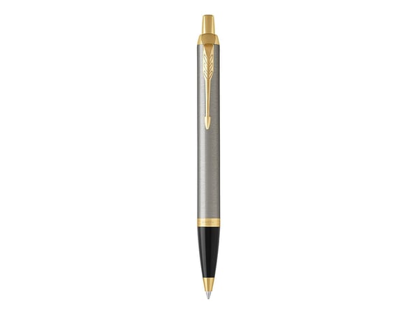 Parker IM Brushed Metal, Uttrykkbar kulepenn med hengefeste, Blå, 1 stykker, Medium
