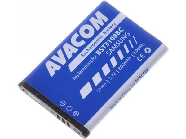 Akku AVACOM GSSA-E900-S800A Samsung X200, E250 Li-Ion 3,7V 800mAh (korvaava AB463446BU)
